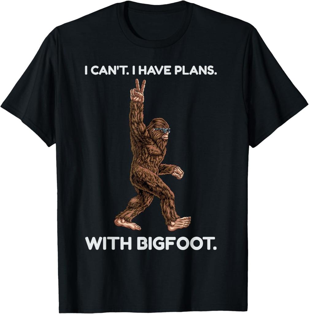 I Cant I Have Plans With Bigfoot Funny Sasquatch Cool Unisex TShirt