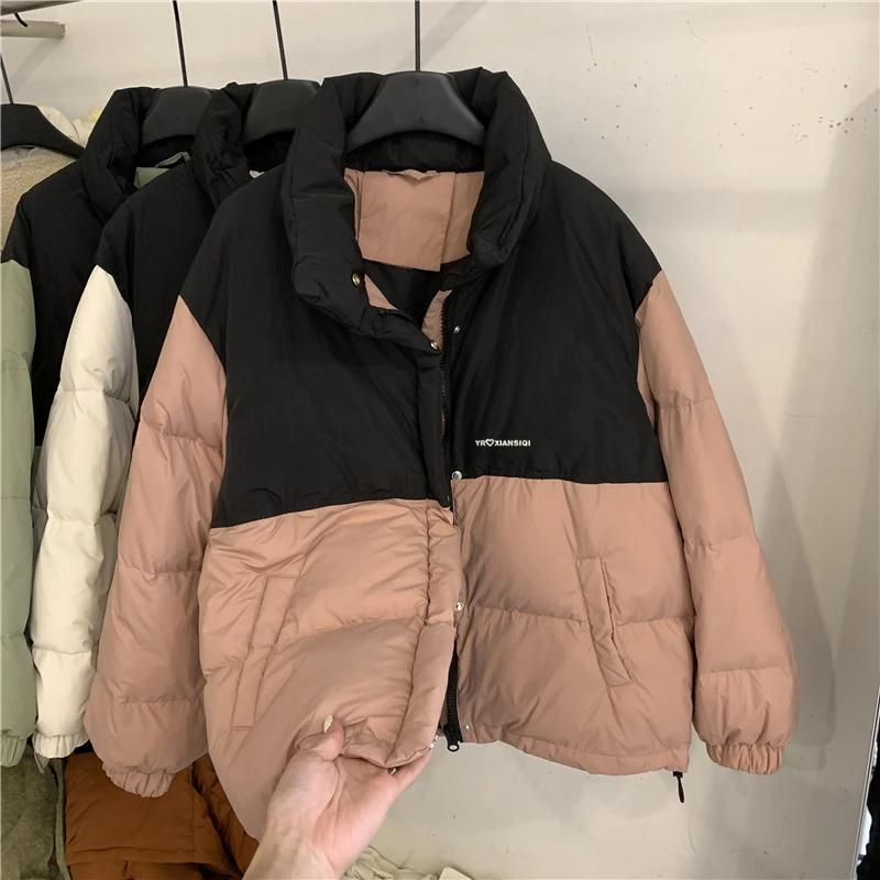 New Short Cotton Jacket for Women's Cotton Clothes Loose Bread Jacket for Winter Jacket