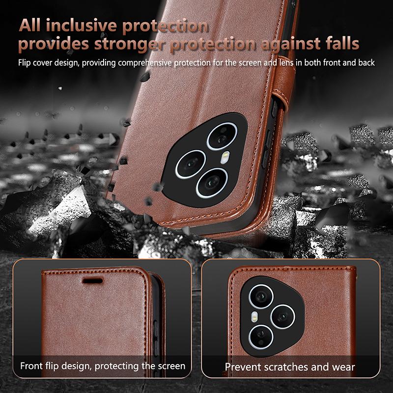 Case For Honor 400 Pro Case Leather Wallet Flip Type Multi-Card Slot Leather Phone Book Design Cover For Honor 400 Pro 5G Shell
