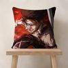 Anime Attack On Titan Levi Ackerman Pillow Cushion Cover Pillowcase Living Room Sofa Home Decor