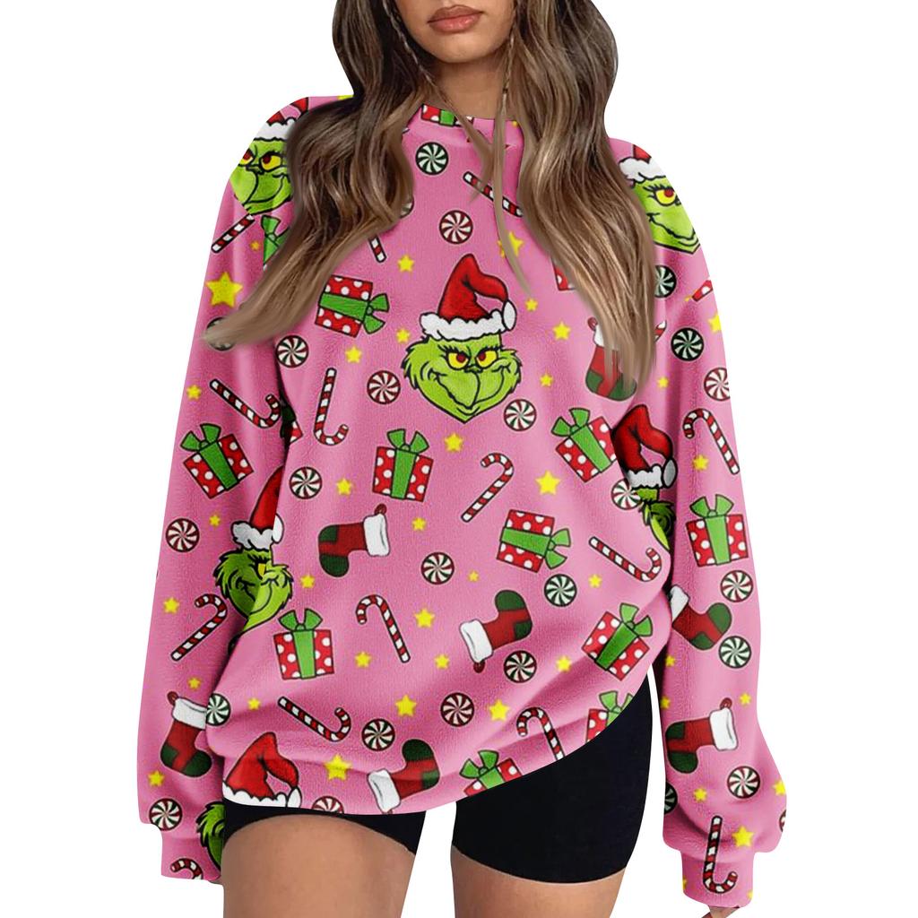 Women's Colorblock Sweatshirt Long Sleeve Round Neck Casual Comfortable Loose Lightweight Women's Sweatshirt