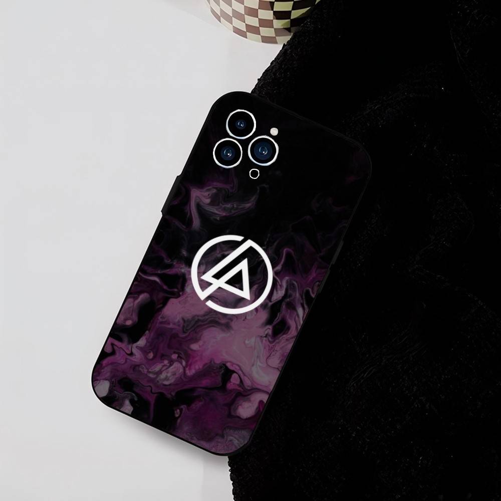 Rock Band L-Linkin Park Phone Case Cool Black Silicone Soft For IPhone 16 15 14 13 12 11 X XR Plus Pro Max Plus
