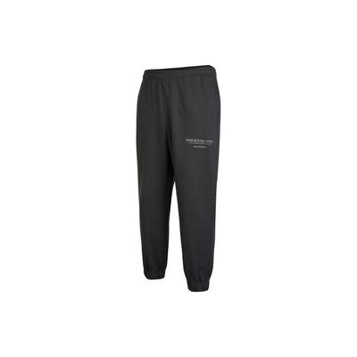 Knit Jogger Pants With Letter Print Men Bottoms Black Grey HZ7054