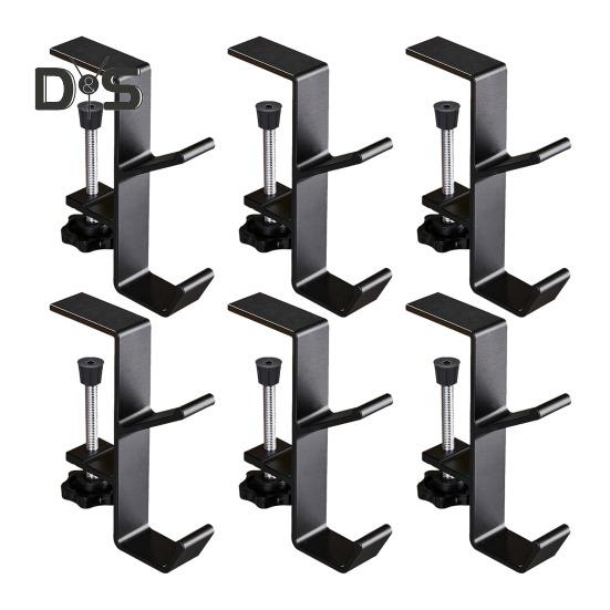 1/2/4/6Pcs Christmas Stocking Holders Rust-Proof Scratch-Resistant Adjustable Garland Hangers Fireplace Stocking Holders