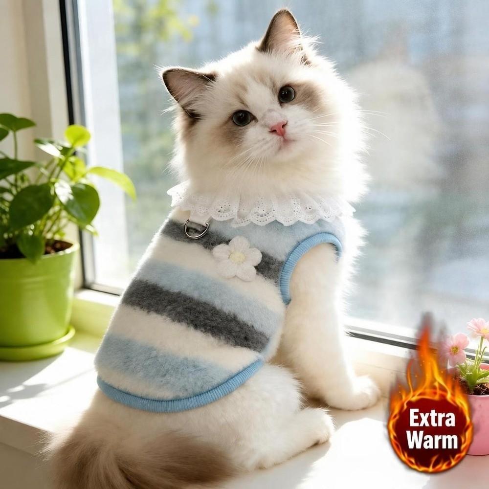 Doppelseitige Samt-Welpen-Winterweste Weicher Plüsch Katzen-Hoodies Neue Hundekleidung Outdoor