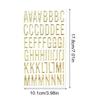 Waterproof Gold Letter Stickers DIY Me&tallic Alphabet & Number Decals Vinyl Stickers For Scrapbooking, Windows, Cars & Signs