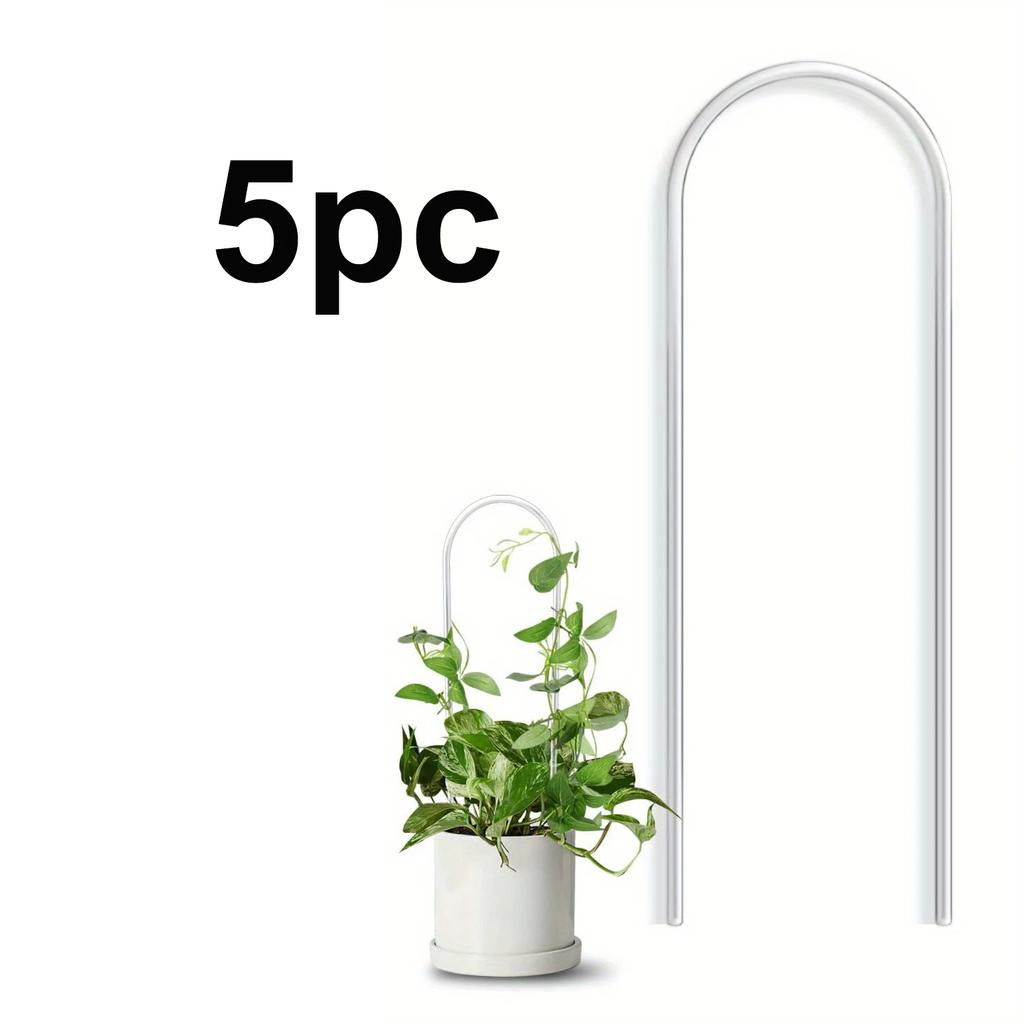 A Top Quality U-shaped Acrylic Plant Climbing Frame, Transparent and Durable, Suitable for Indoor Vine and Flower Pot Support