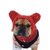 Winter Pet Hat Fleece Dog Warm Hat Ears Hoodie Scarf Set Pet Cat Dog Hat Headgear Warm Earmuffs Dog Warmth Accessories Outfits