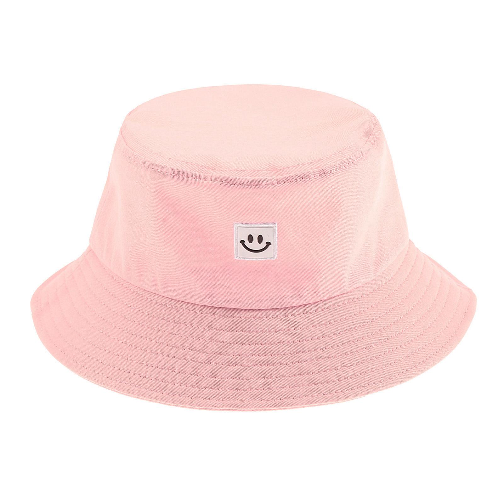 

Женская шляпа Рыбацкая шляпа Смайлик Солнечная шляпа-ведро Хип-поп Повседневная шляпа-федора Открытый пляжная кепка розовый