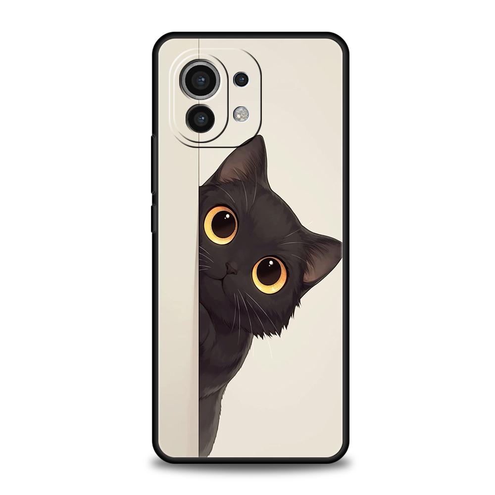 Cute Cat Phone Case For Xiaomi 15 14 13 12 Lite 14T 13T 12T Pro Poco X7 X6 X5 X4 X3 NFC F7 Ultra F6 Pro Soft Cover