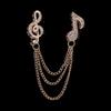 Luxury Sense Clothes Accessories Musical Note Brooch Korean Style Badge Sweater Coat Collar Pin