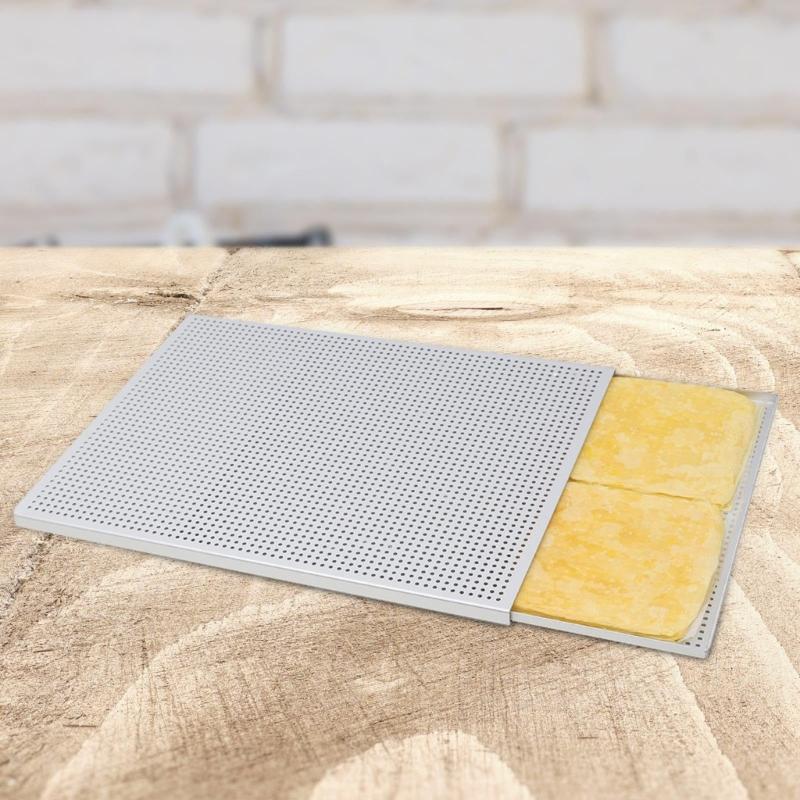 Confezione da 2 Teglie per Biscotti in Alluminio Anodizzato 35x25cm Teglia Antiaderente Portatile Antiruggine Per Dolci Napoleon