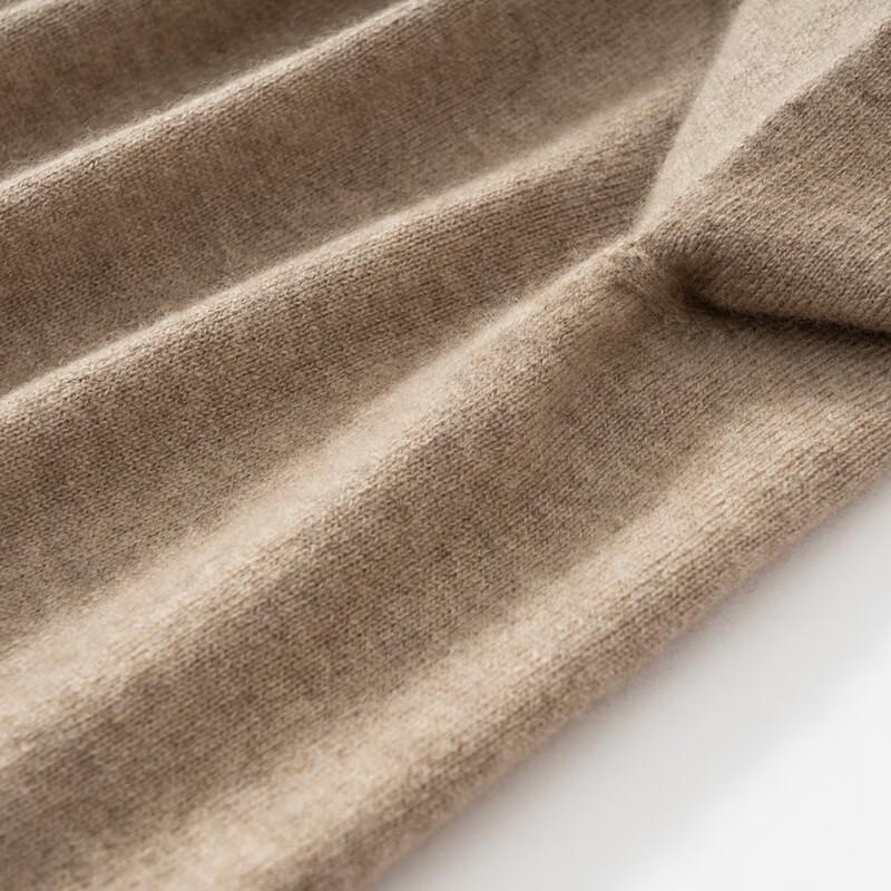 Fanzhen Men's 100% Pure Cashmere Half-High Neck Sweater