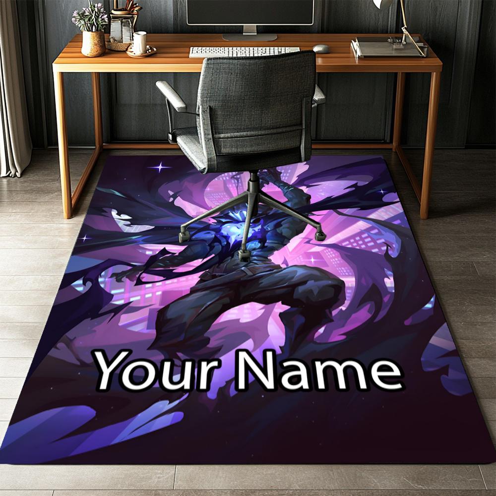 Custom Name Valorant Printed Carpet, Rug for Office Chair Living Room Bedroom Kitchen Room Decor Gifts.