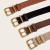 Luxury Design Pin Buckle Waistband Maillard Style Trouser Dress Belts Business Waist Strap  Gifts