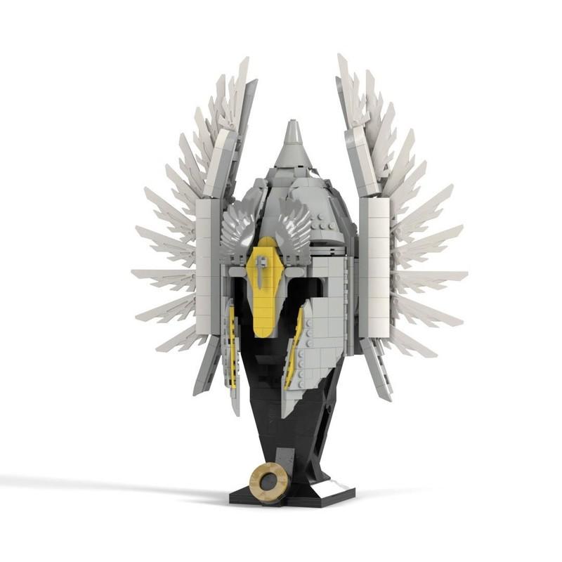 812pcs MOC LOTR Gondor Fountain Guard Helmet Hobbit Lord Rings Model Building Christmas Gifts Blocks Architecture Toys Education