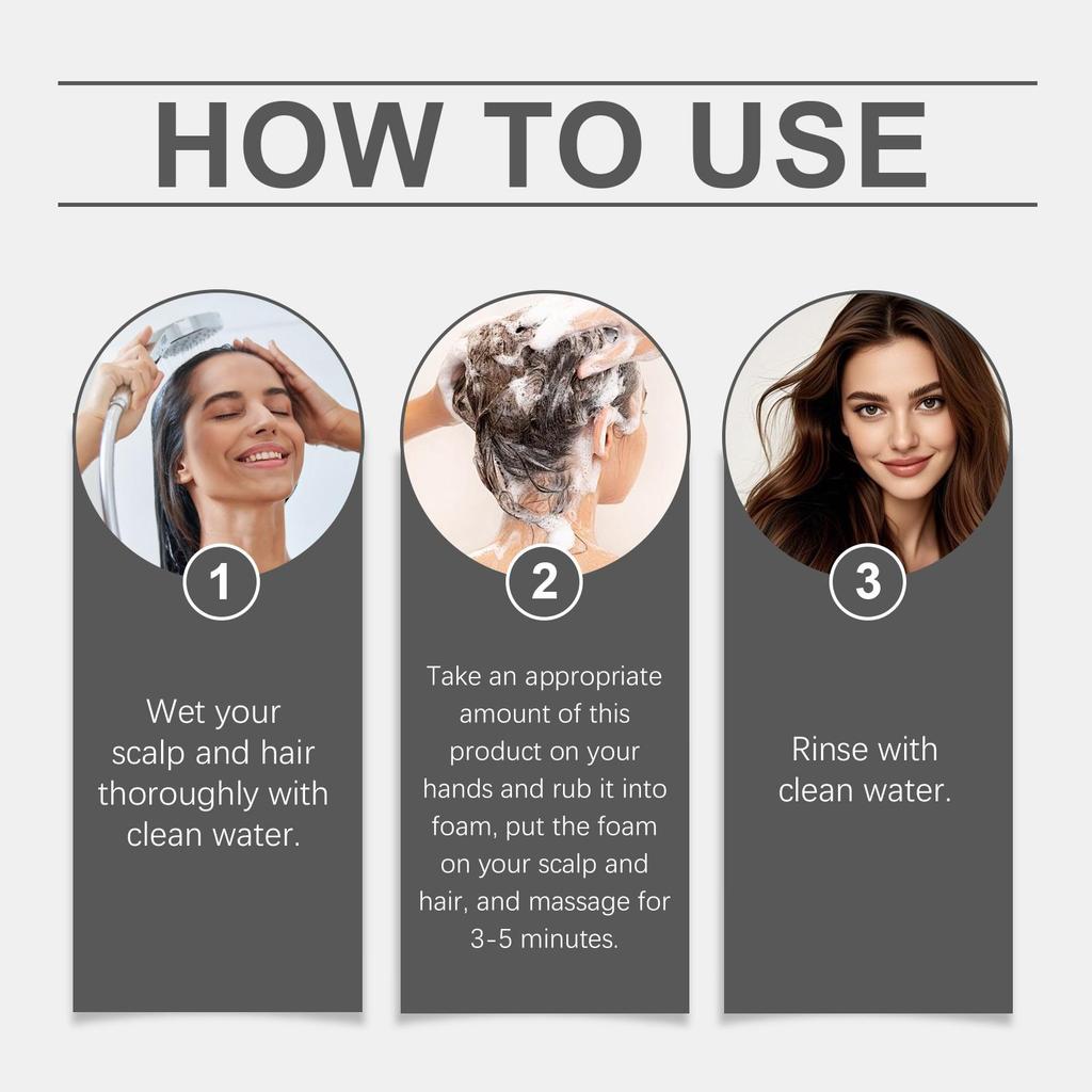 Shampoing au romarin et à la biotine Hoegoa: Nettoie délicatement le cuir chevelu, le rendant lisse comme de la soie et revitalisant les cheveux.