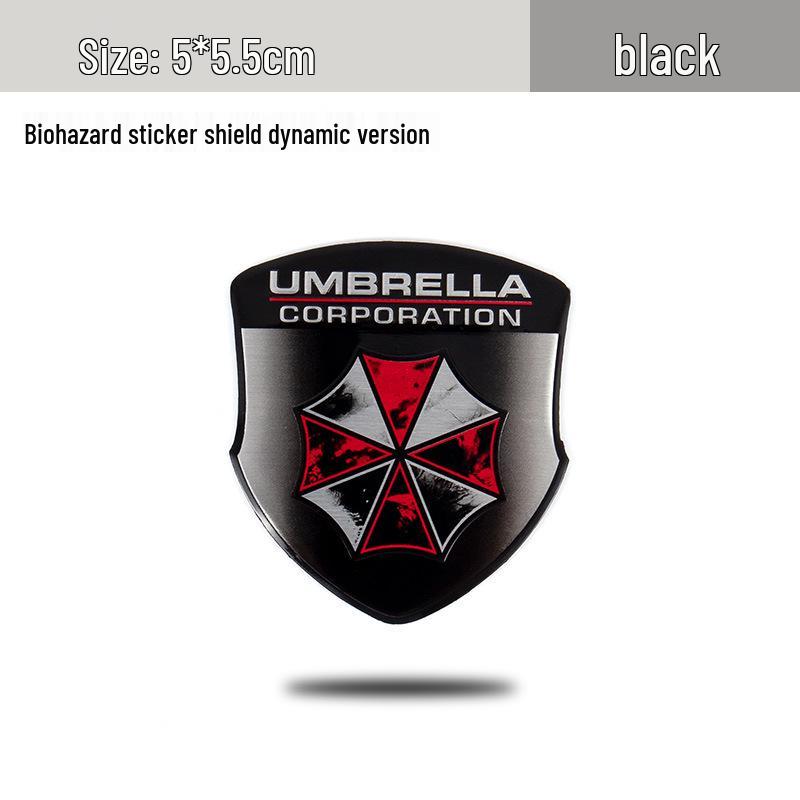 

Наклейка на автомобиль Resident Evil Umbrella: Персонализированное, Креативное, Металлическое Украшение и Защита от Царапин