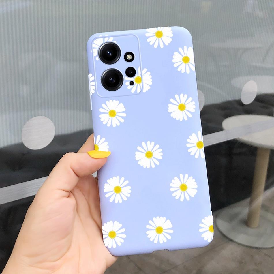 Case For Xiaomi Redmi Note 12 4G Note12 Pro Global Cute Sunflower Candy Color Soft Silicone Cover For Redmi Note 12 Pro 12Pro 5G