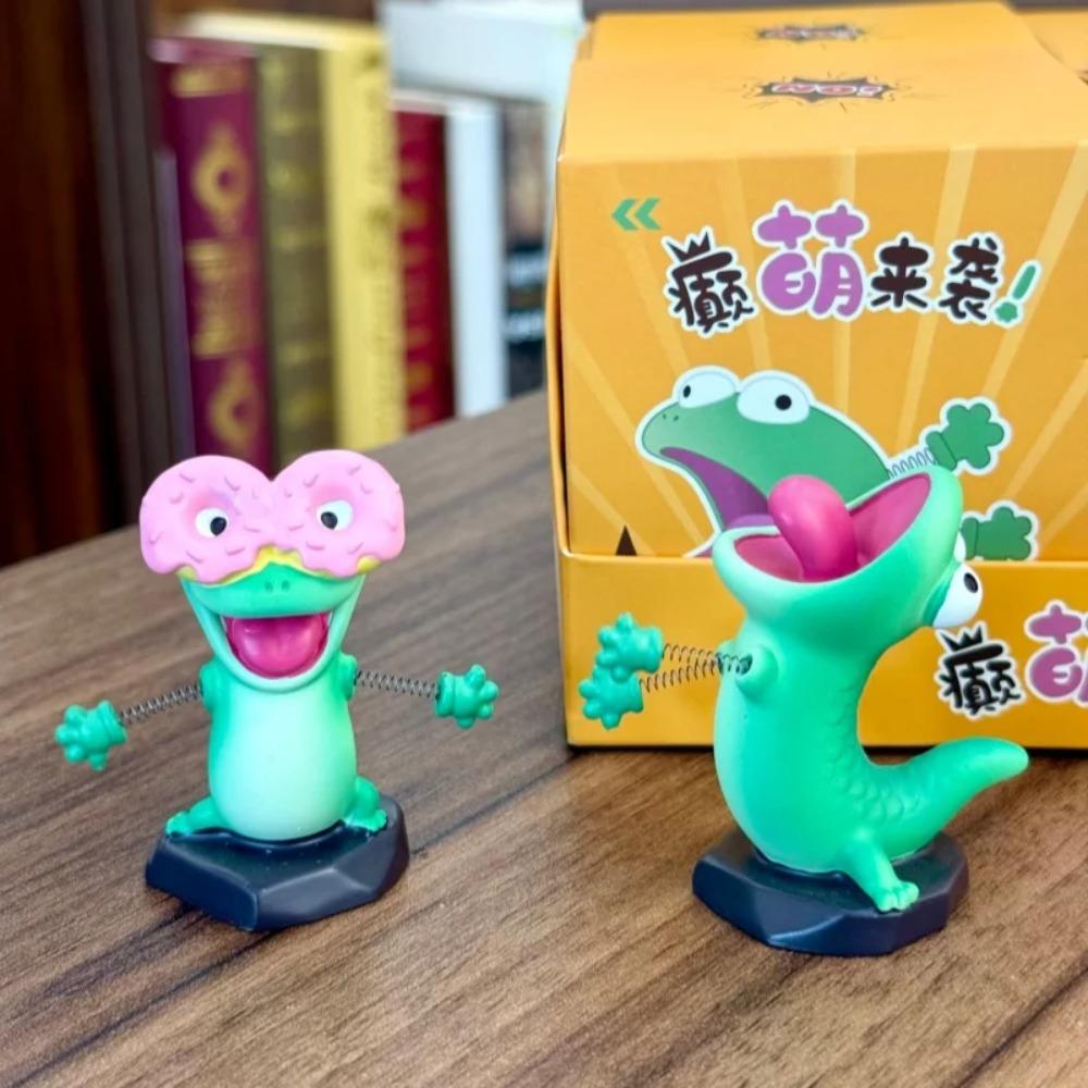 Hoppers Tom Lizard Blind Box Anime Peripheral Creative Toy Green Lizard Cute Cartoon Desktop Decoration Friend Gift