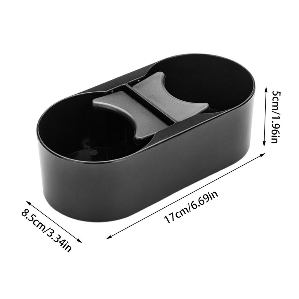 Car Drink Holder Double Vehicle Cup Holder Automotive Fixed Beverage Bracket Console Organizer Anti-Slip Drink Holder For Car