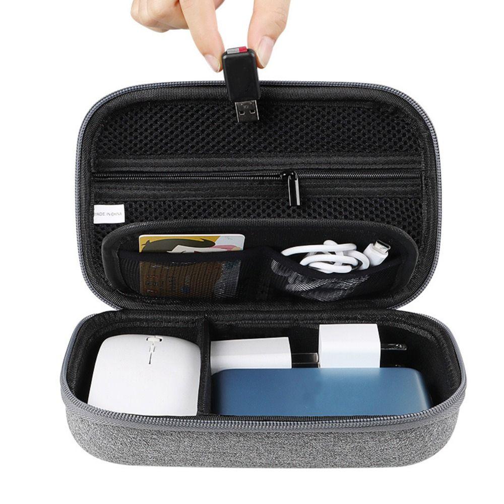 Double Layered Travel Organizer Large Capacity Storage Box Multi Purpose Hard Drive Package  Office