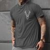 Summer Men's Casual Short Sleeve T-shirt Pattern Print Fashion Loose Comfortable Round Neck Men's Cotton Short Sleeve T-shirt