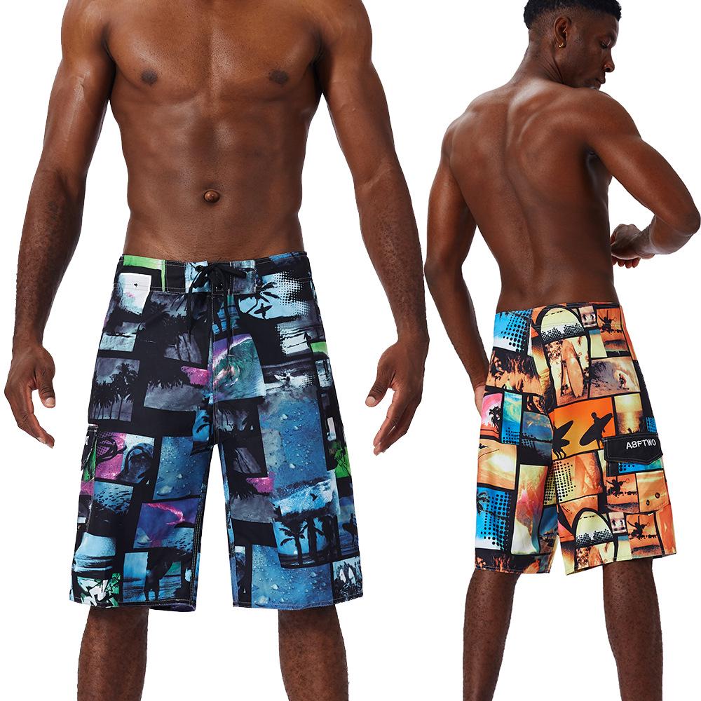 Men's 2025 Quick-Drying Camouflage Beach Shorts - Casual Surfing Five-Point Loose Fit Holiday Wear