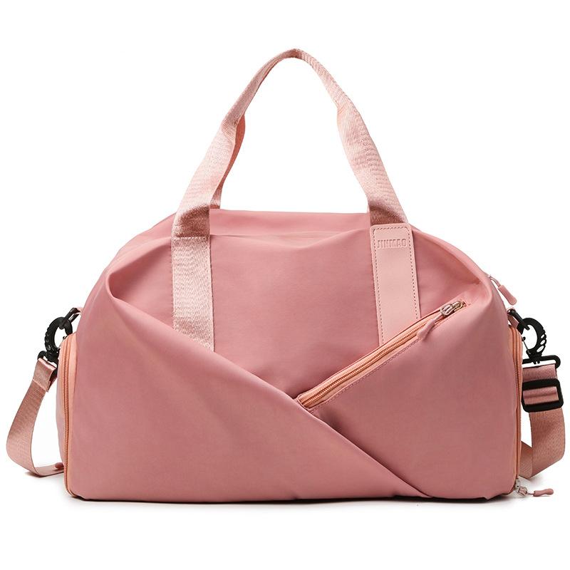 Sports Bag Women's Fitness Bag Women's Wet and Dry Separation Small Light Large Capacity Portable Oblique Span Short Trip