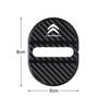 CCV2   4PCS Carbon fiber Car Door Lock Cover ABS Protection Anti Rust Stickers For Citroen C3 C4 C5 C1 C2 C6 Berlingo Grand Picasso Jum