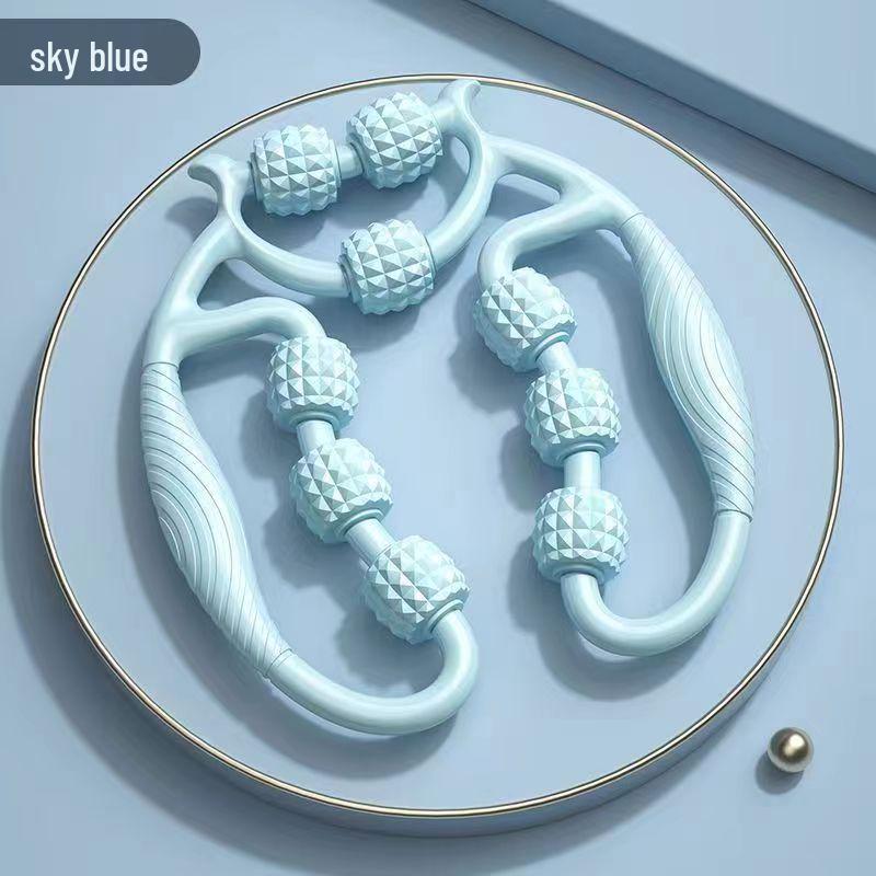 

Массажер для ног с 29 колесиками: Стройные бедра и икры, Расслабляет мышцы, Прибор для красоты ног, Многофункциональный кольцевой ролик.