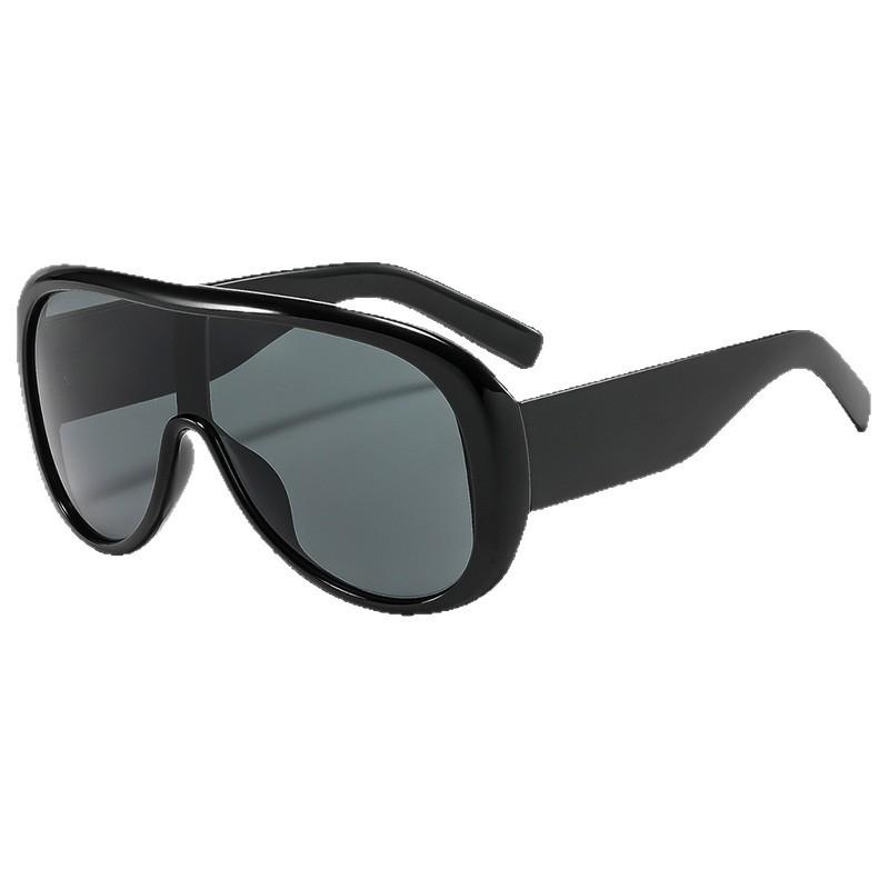 New integrated large frame sunglasses autumn and winter photo atmosphere Internet celebrity personality versatile sunglasses