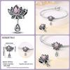 Copper Classic Purple Retro Heart Shape Lotus Angel Pattern Charms Beads Fit Qikaola Original Bracelets Diy Jewelry