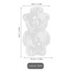 Cute Bear Shaped Glass Cup 300Ml Clear Drinking Mug for Water Juice Tea Cocktail Wine Home Bar Restaurant Use Cartoon Beverage