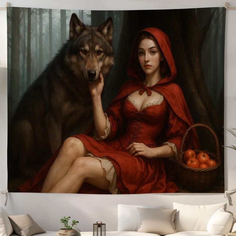 Dark Fairy Tale tapestry 75x100 чёрный