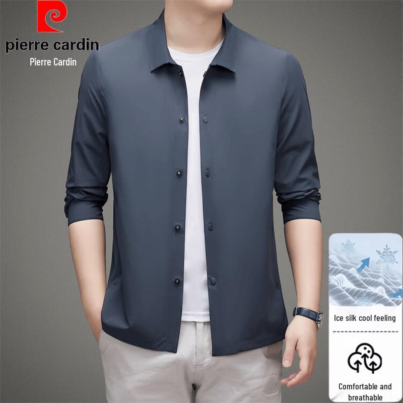 

Pierre Cardin Men s Breathable Milk Silk Sun Protection Shirt 190