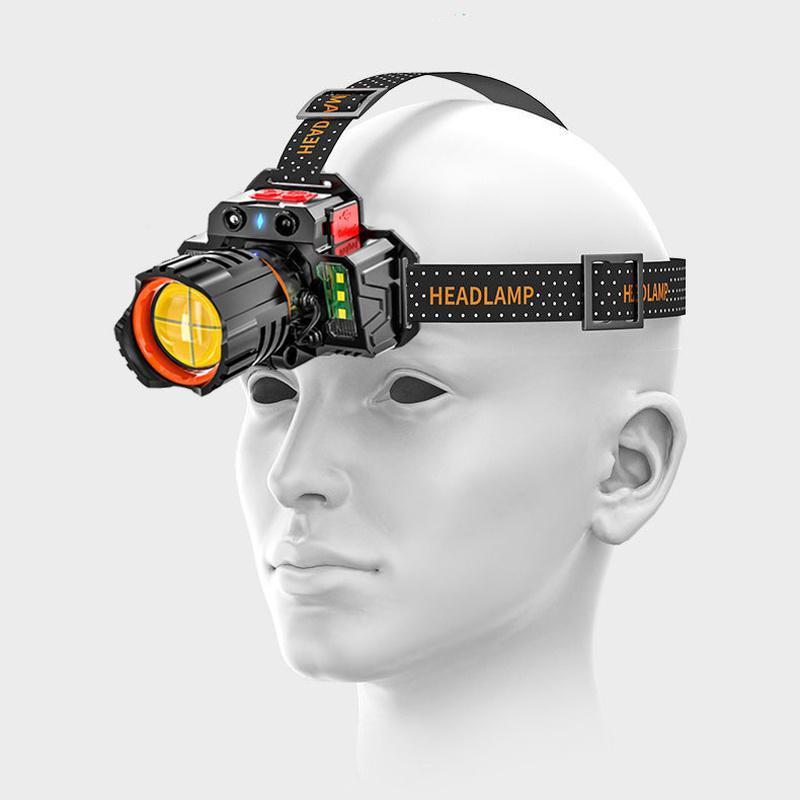 Super Bright XHP50 LED Headlamp Waterproof 5 Modes Flashlight USB Rechargeable Fishing Adventure Camping 18650 Headlight