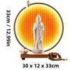 Guanyin Bodhisattva Buddha Statues Ceramic Statues Lamp Circle For Living Room Incense Porch Home Decor Custom Feng Shui Statue