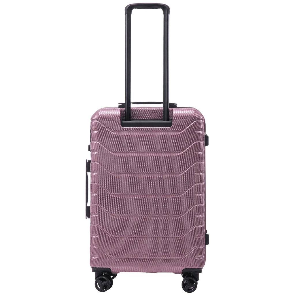 Set of 3 Wings Crake Polycarbonate 100% Rose Gold Suitcases