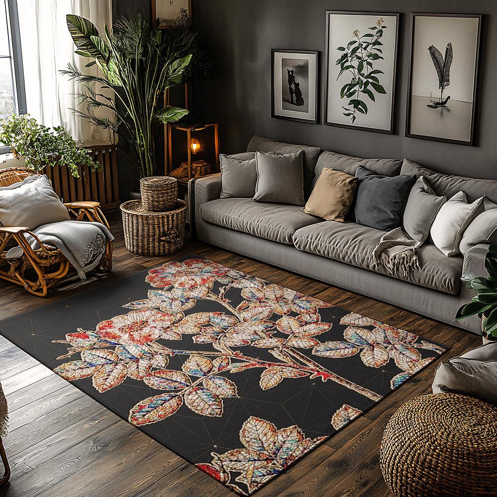 

Botanical Doormat Indoor Outdoor Rug Washable Entryway Floor Mat Nature Leaf Pattern Home Decor Farmhouse Welcome Mat Gift 50x80cm