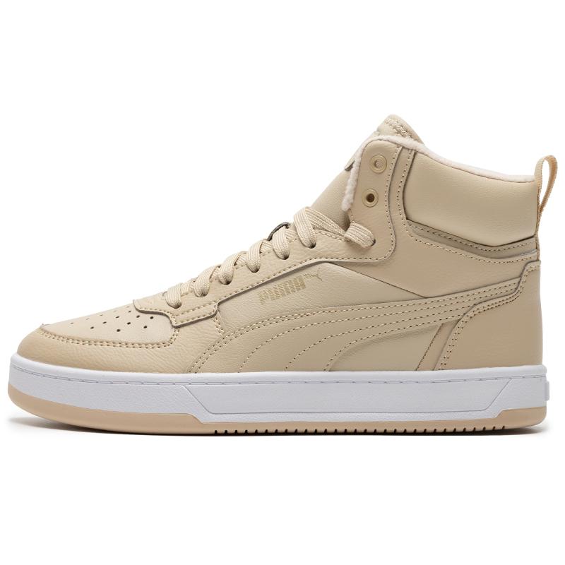 Puma Caven Series Comfortable Versatile Durable High-Top Skate Shoes Unisex Sneakers Oatmeal 392333-01