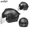 3C Certified Motorcycle Half Helmet with Tail Spoiler - All-Season Electric Bike Safety Helmet