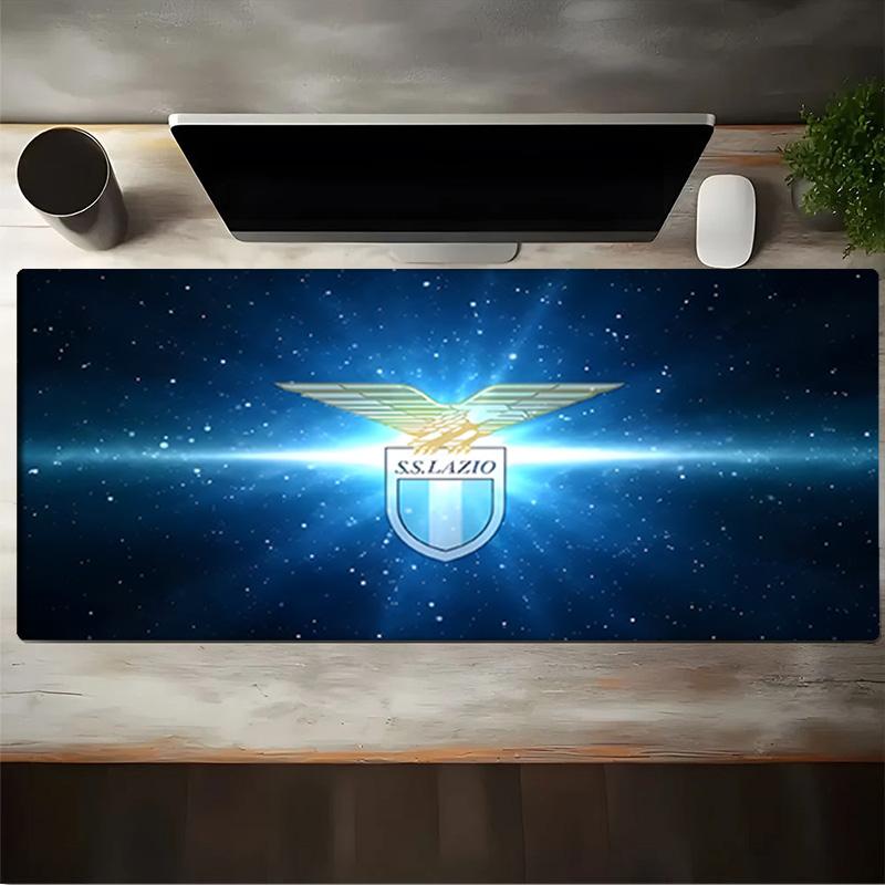 Lazio Football Club Emblem Mouse Pad, Gaming Mouse Pad, Keyboard Pad, Desk Decor for Computer Notebook Fan Gift Birthday Gift