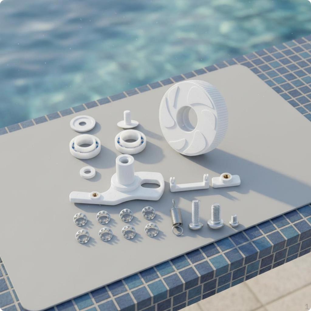 Pool Swing Axle Kit Easy to Install and Metal Pressure Cleaner Part Set