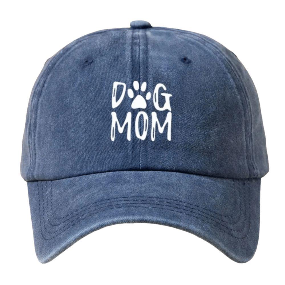 Dog Mom Pattern Baseball Hat Printed Sunshade Cap Casual Duckbill Cap  Dog Lover's Gift