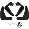 Front+Rear Mud Flaps Black Mud Flaps for Renault Koleos 2009-2016 Wheel Fender Accessories Mudflaps Mudguards