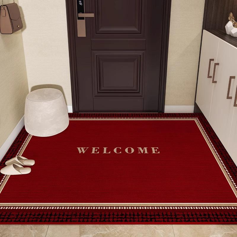 Crystal Velvet Floor Mat Entry Door Dirt-Resistant Household Door Dust Removal Non-Slip Mat Door Easy To Take Care Of Foot Pad