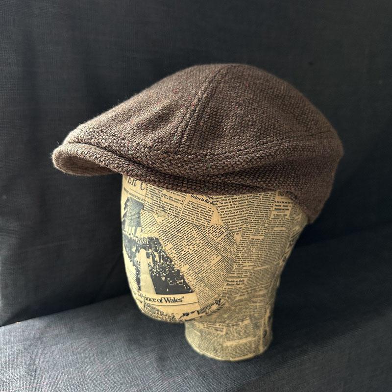Nieuwe Trendy Vintage Geruite Newsboy Pet Mannen Vrouwen Retro Tweed Platte Ivy Chauffeursmuts Warme Wol Geruite Baret Herfst Winter Hoofddeksel