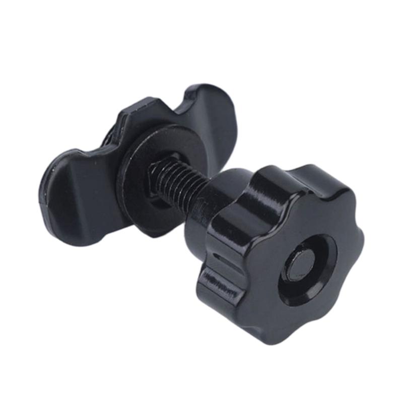 8mm Threaded Stud Nut Fitting Roof Rack Replacement Fastener Set with Star Hand Knob, Metal Mounting Hardware, 4 Piece Rack Fixing Kit