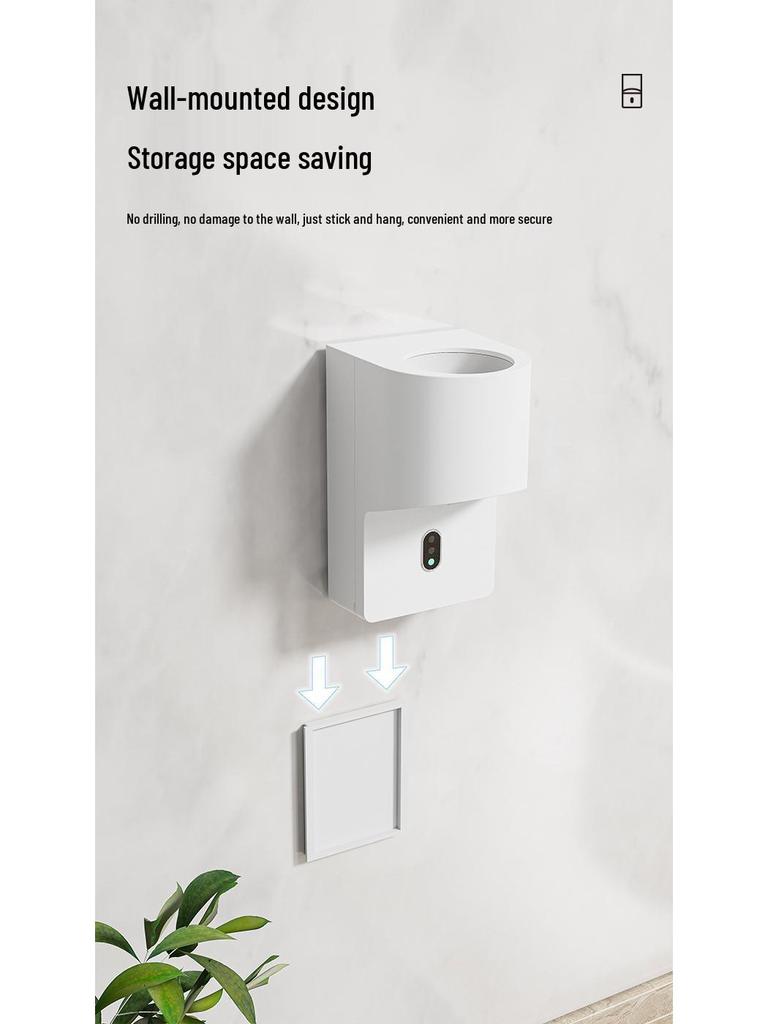 Smart Infrared Sensor Toothpaste Dispenser & Easy-Clean Wall-Mounted Toothbrush Holder